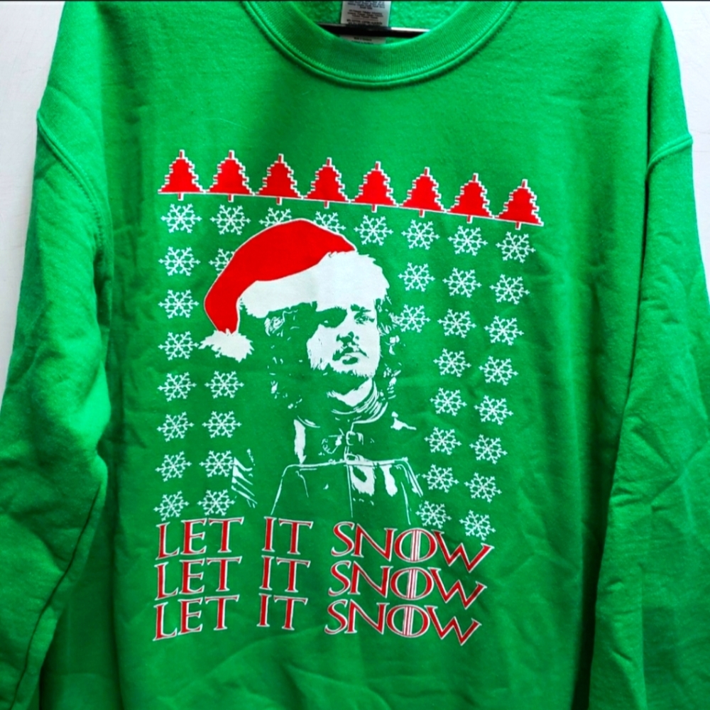 GOT Game of Thrones Jon Snow Christmas holiday sweatshirt mens medium unisex